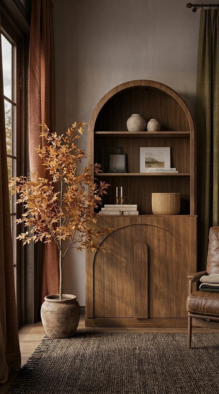 Warm oak tones and a striking arched silhouette make this Amazon bookcase an elevated statement piece. Perfect for curating modern organic fall styling with textured neutrals.#AmazonHome #ArchedBookcase #ModernOrganic #FallHomeDecor

#LTKHome #LTKSaleAlert