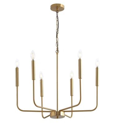 Seo 6 - Light Classic / Traditional Modern Farmhouse Candle Style Dimmable  Chandelier | Wayfair North America