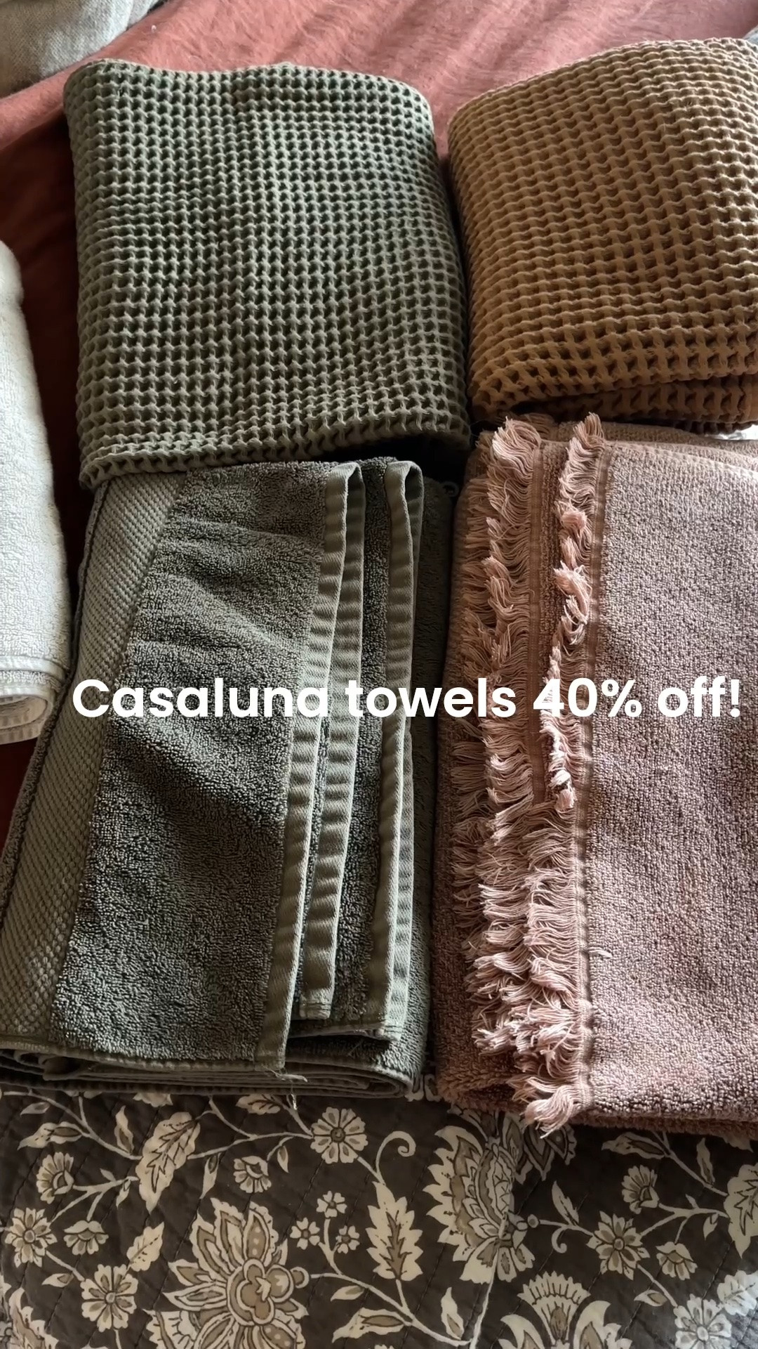 Casaluna towels 40% off today for target deal days!

#LTKHome #LTKSaleAlert