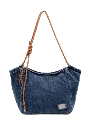 Flowyair Women Denim Tote Bag Casual Trendy Crossbody Shoulder Handbags | Amazon (US)