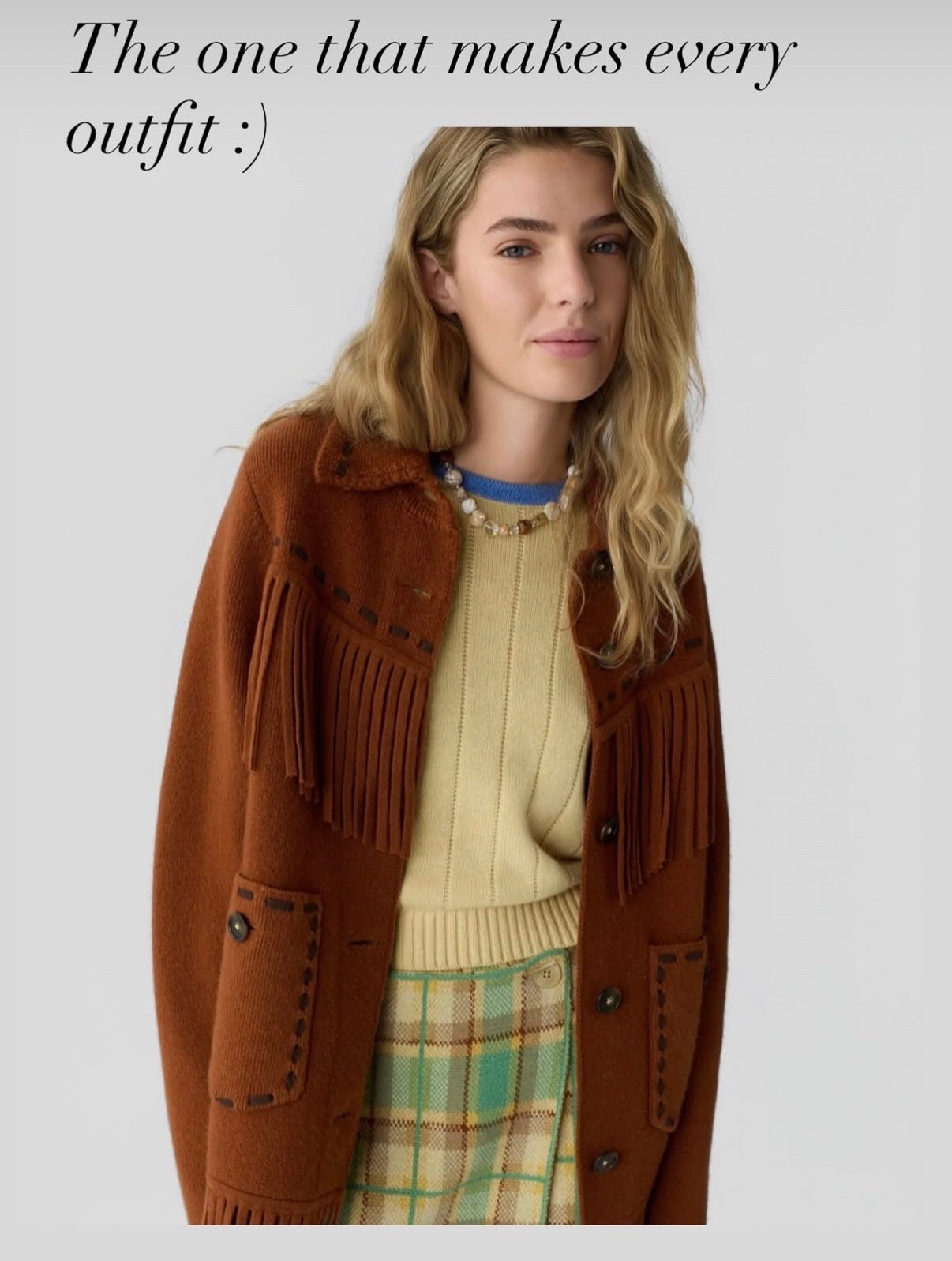 Fringe fall cardigan 🤎