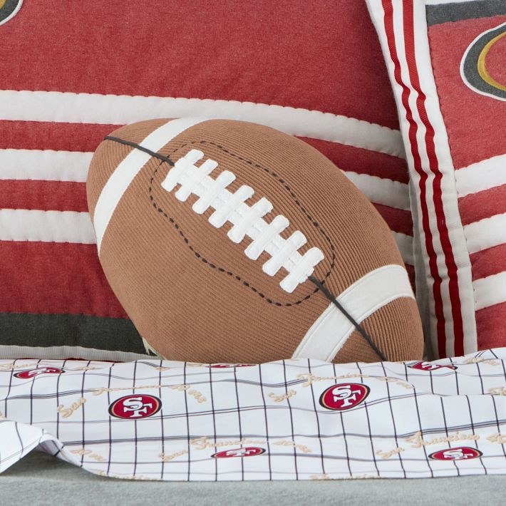 Football Shaped Pillow, Shaped, Brown | Pottery Barn Teen