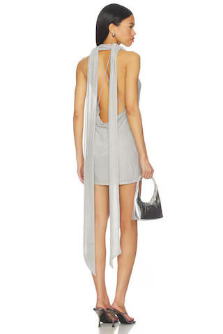 LPA Zuri Mini Dress in Silver from Revolve.com | Revolve Clothing (Global)