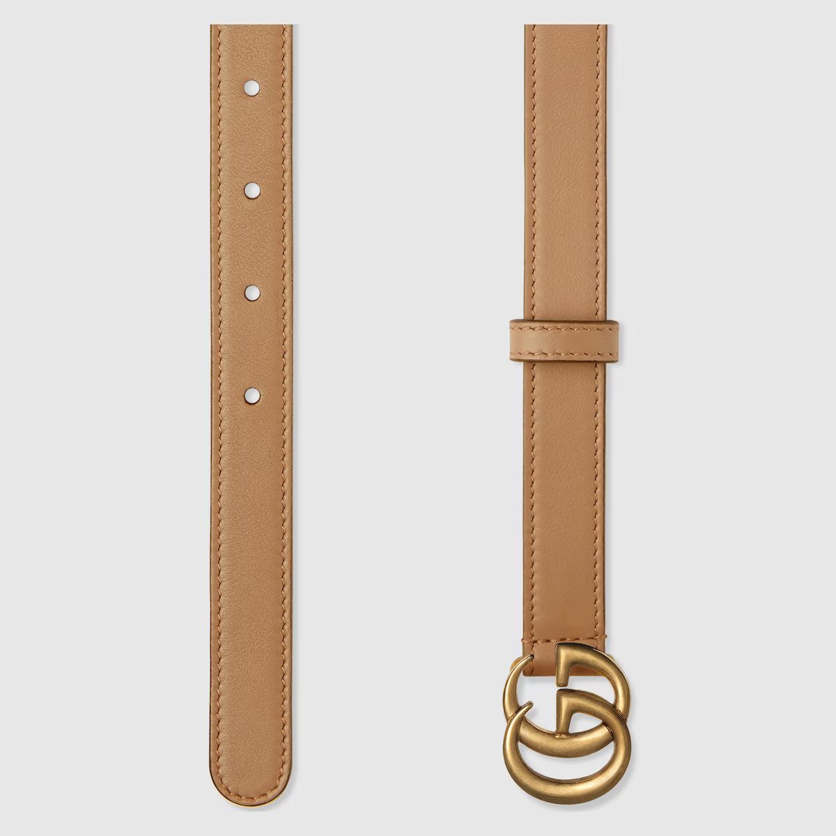 Thin belt with Double G buckle | Gucci (US)