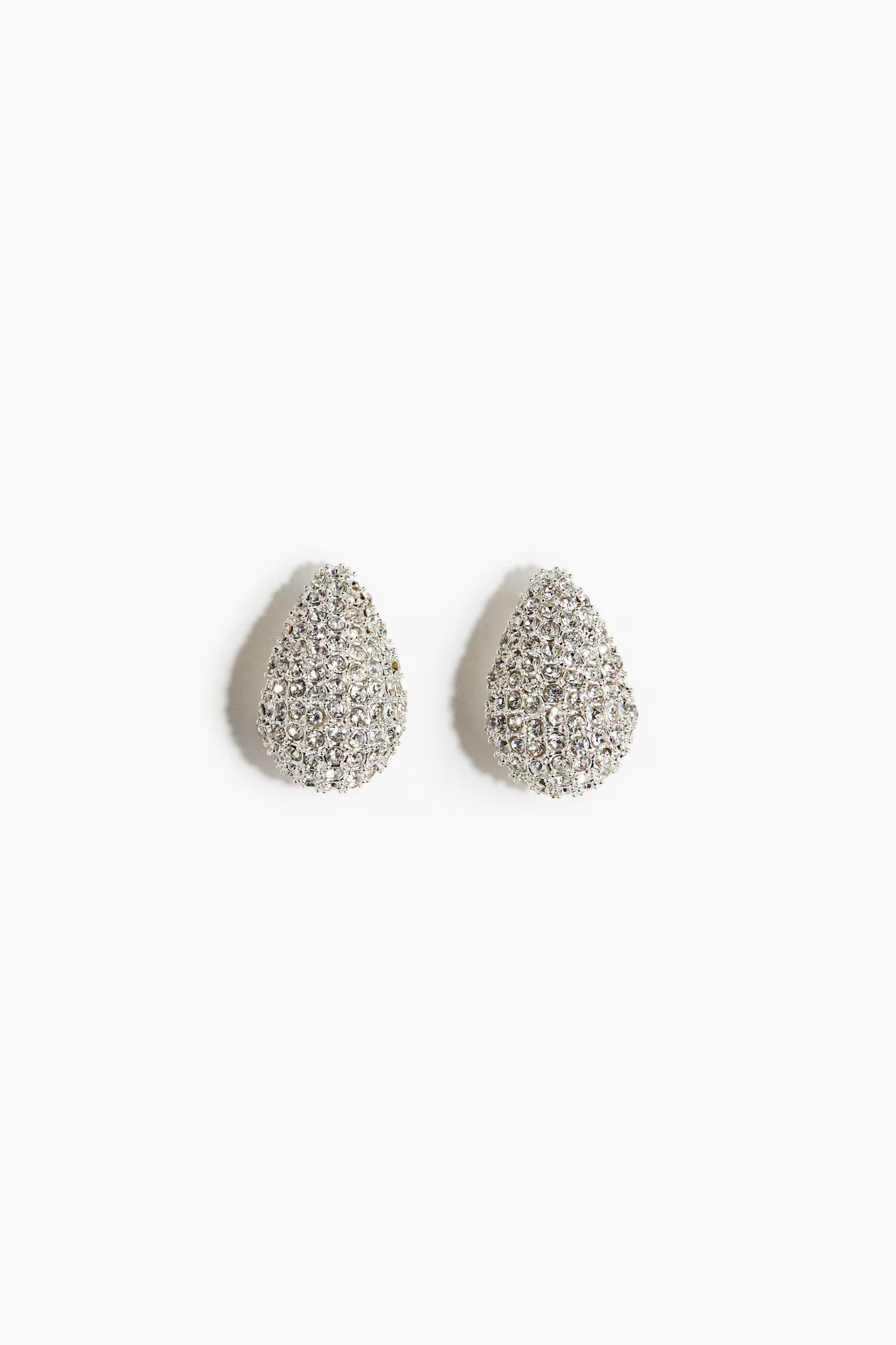 Rhinestone-decorated dome earrings | H&M (UK, MY, IN, SG, PH, TW, HK)
