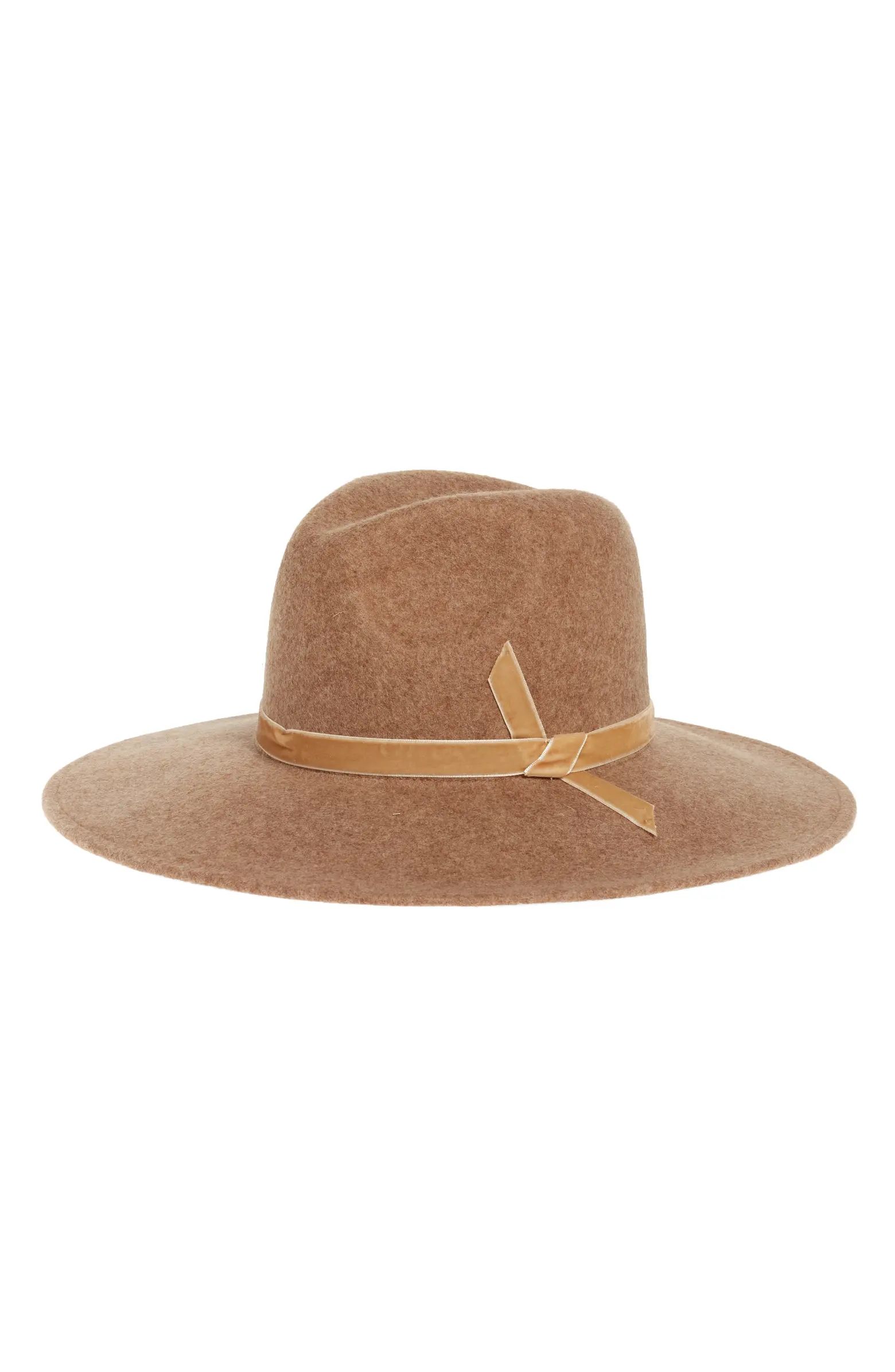 Rachel Parcell Velvet Trim Felted Wool Panama Hat (Nordstrom Exclusive) | Nordstrom | Nordstrom