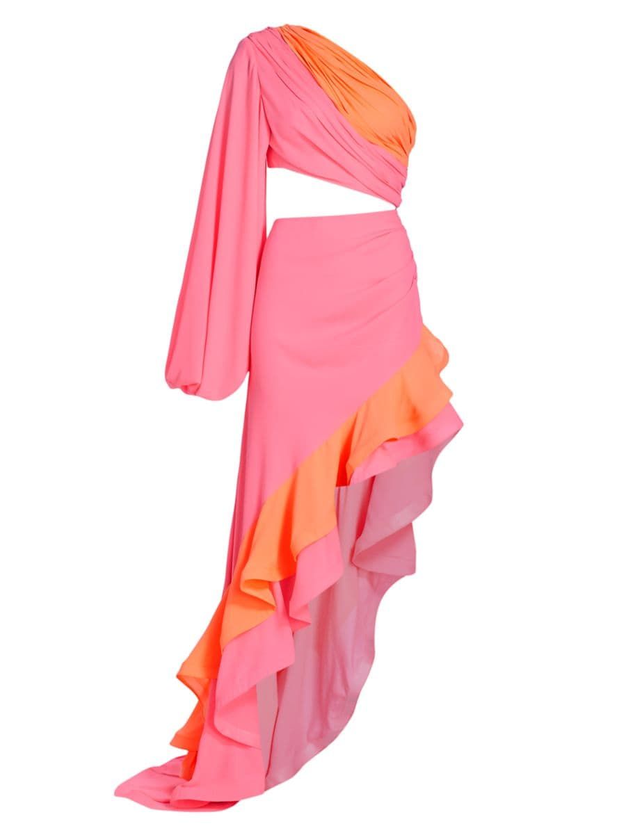 Hanna Asymmetric One-Shoulder Gown | Saks Fifth Avenue