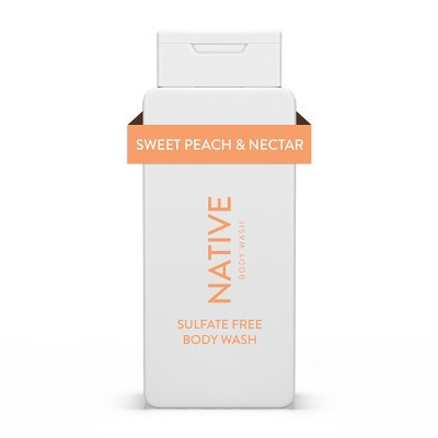 Native Body Wash - Sweet Peach & Nectar - Sulfate Free - 18 fl oz | Target