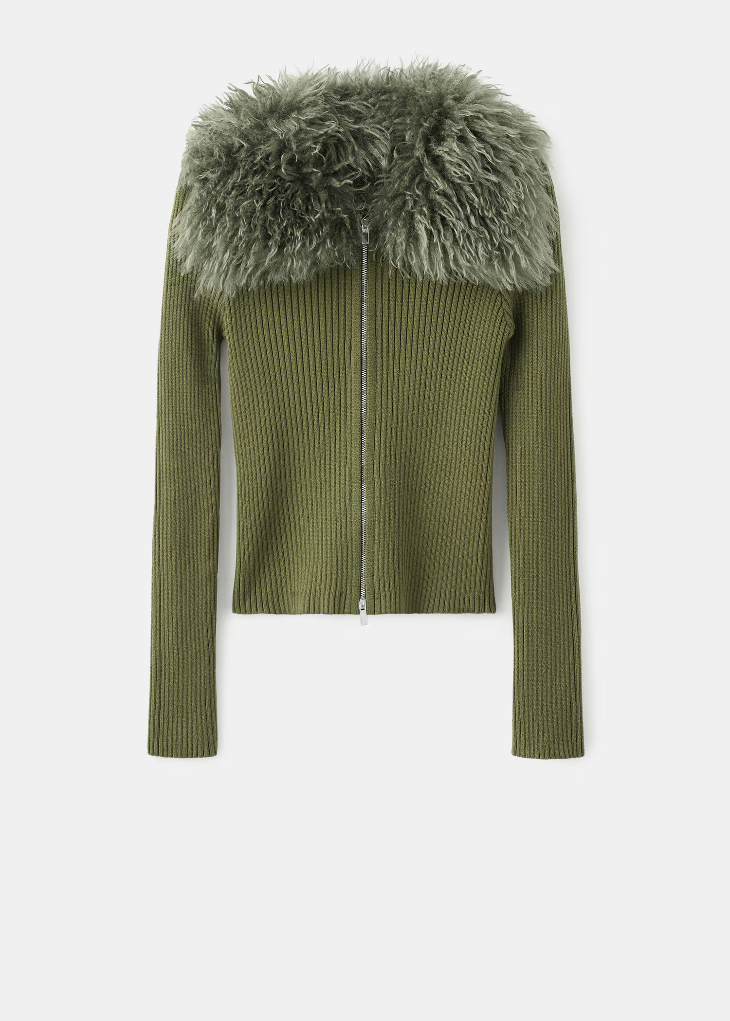 Faux-fur combined cardigan - Women | MANGO USA | Mango (US/MX/AU)