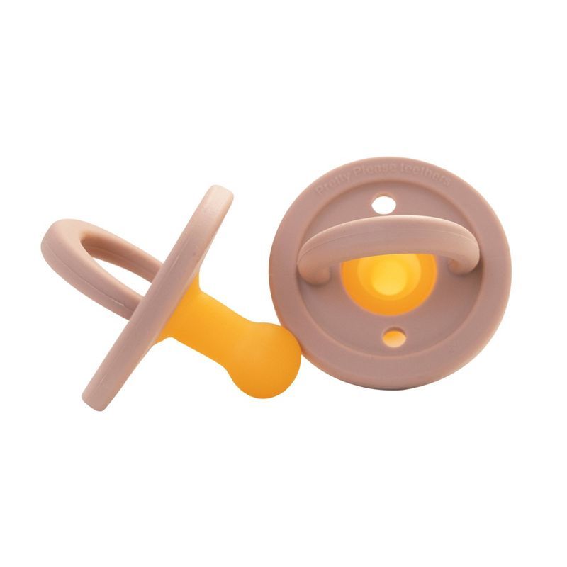 Pretty Please Teethers Modern Pacifier - Mahogany Rose | Target