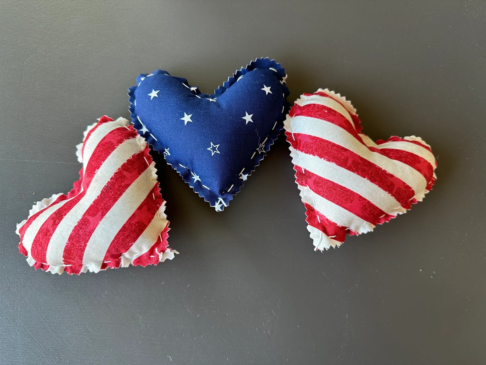 Red White and Blue Star Hearts, Star Bowl Fillers, Patriotic Decor, Summer Decor, Memorial Day De... | Etsy (US)