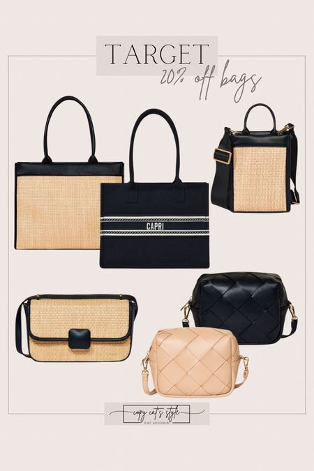 Target handbags, purses, totes all 20% off. 
Best selling bags at Target 

#LTKfindsunder50 #LTKitbag #LTKsalealert