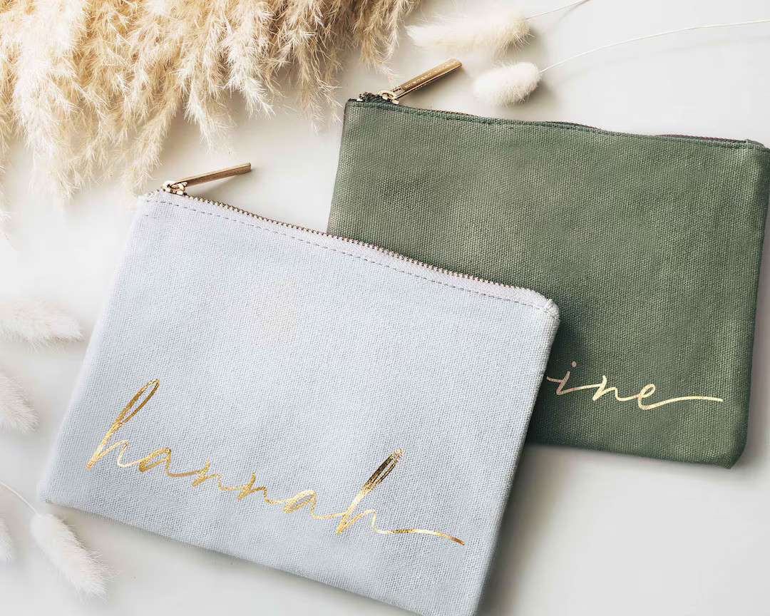 Bridesmaid Gifts Makeup Bag for Her | Bridesmaid Maid of Honor Proposal | Valentines Day Gift for... | Etsy (CAD)