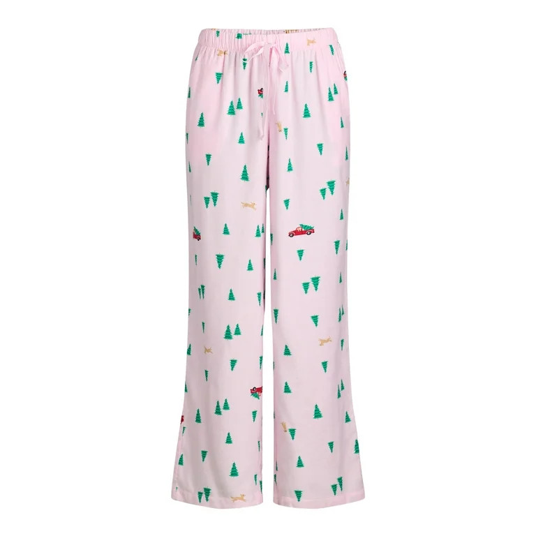Joyspun Women's Flannel Sleep Pants, 30” Inseam, Sizes XS-3X | Walmart (US)