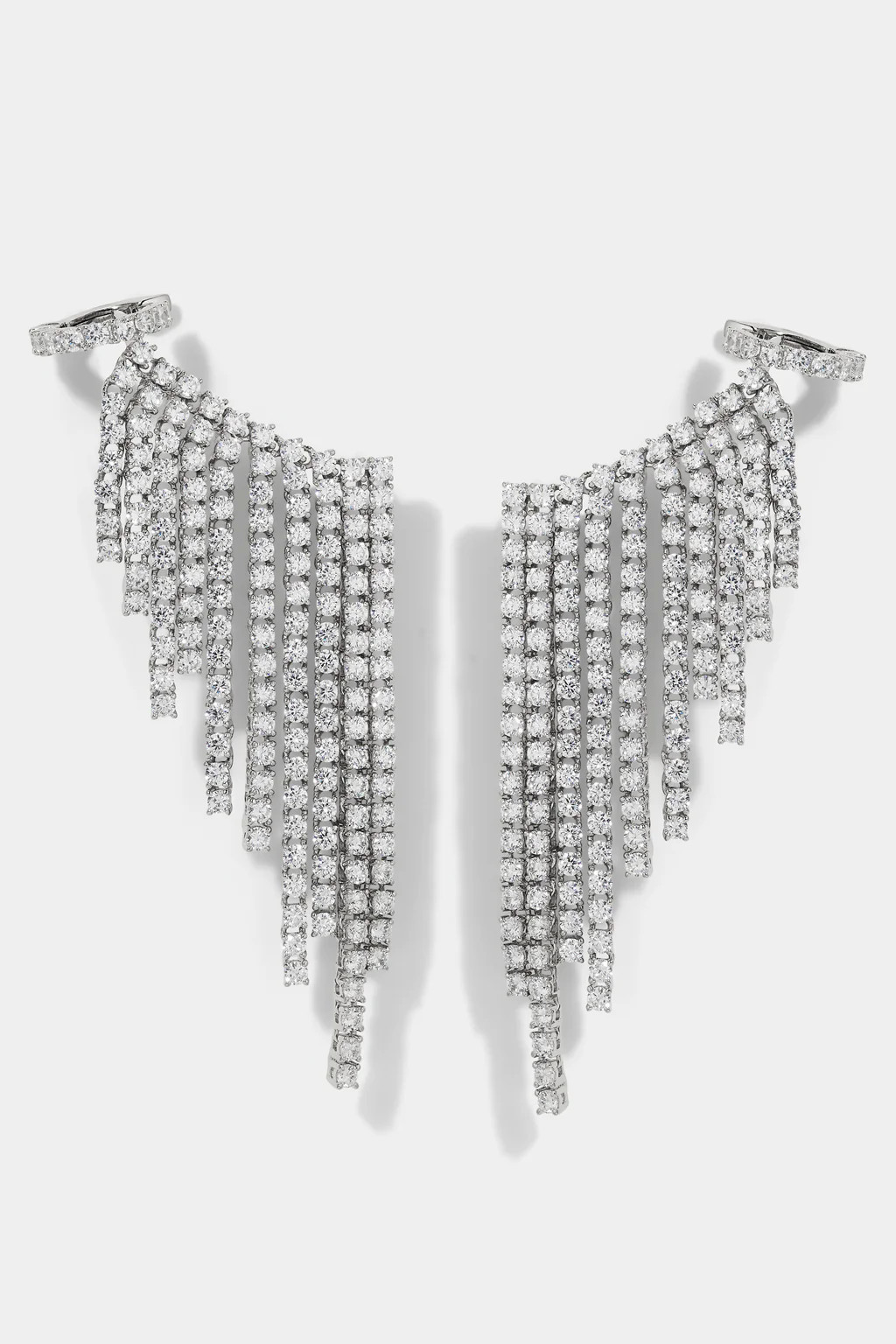 STARLET CURTAIN CZ CUFF EARRINGS | NADRI