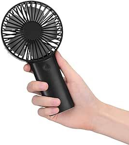 YunTuo Handheld Fan Battery Powered with 4400 mAh Rechargeable Battery, 3 Speeds Mini Portable Ha... | Amazon (UK)