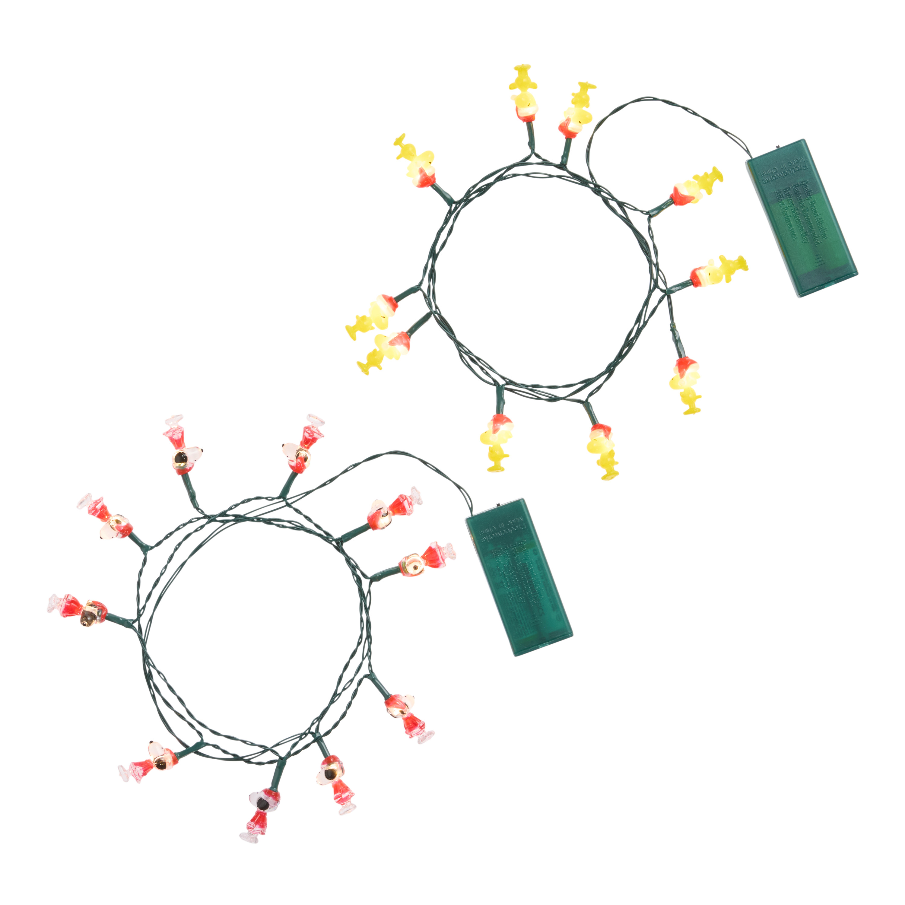 Peanuts Holiday LED Battery Operated String Lights Set of 2 | World Market