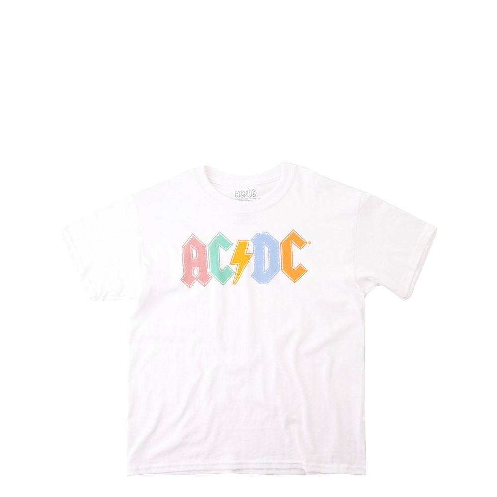 AC/DC Glitter Logo Tee - Little Kid / Big Kid - White | Journeys