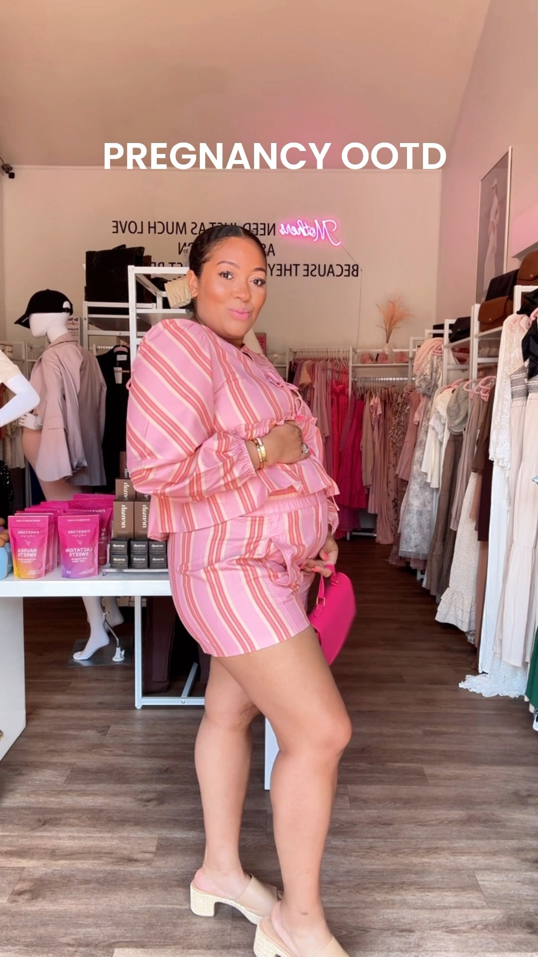Mamas, snatch this Amazon two-piece set while you can! 💕 It’s perfect for a cute maternity look that transitions from summer into fall. The long sleeves make it ideal for cooler days, and the adjustable front ties let you control the fit—whether you’re keeping it loose early on or making room for that beautiful bump later in pregnancy. This pink striped set is comfy, flattering, and one you’ll be reaching for month after month. 

#LTKMidsize #LTKBump #LTKStyleTip