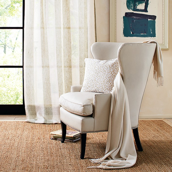 Chelsea Wing Leather Chair | Williams-Sonoma