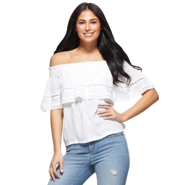 Sofia Jeans by Sofia Vergara Women's Cha Cha Top | Walmart (US)