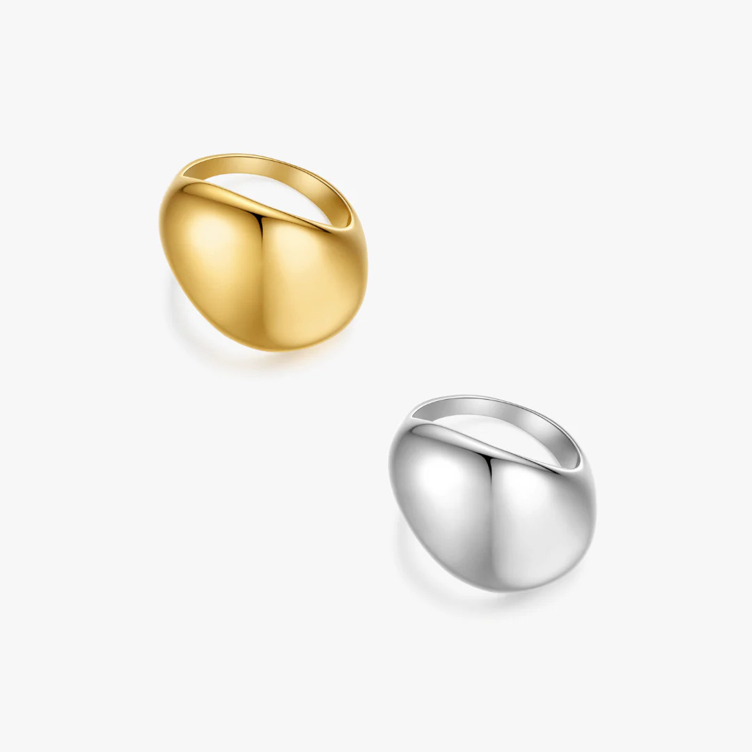 Rhea Sculptural Dome Ring | Flaire & Co.