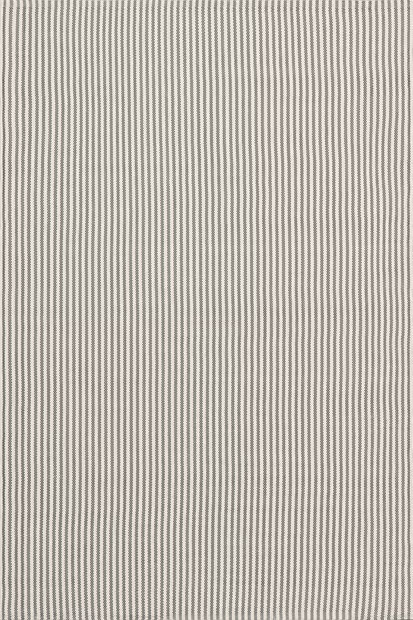 Grey Pinstripe Handwoven Indoor/Outdoor 8' x 10' Area Rug | Rugs USA