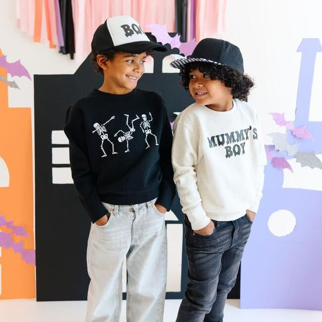 Boo Drip Halloween Trucker Hat, Black | Maisonette