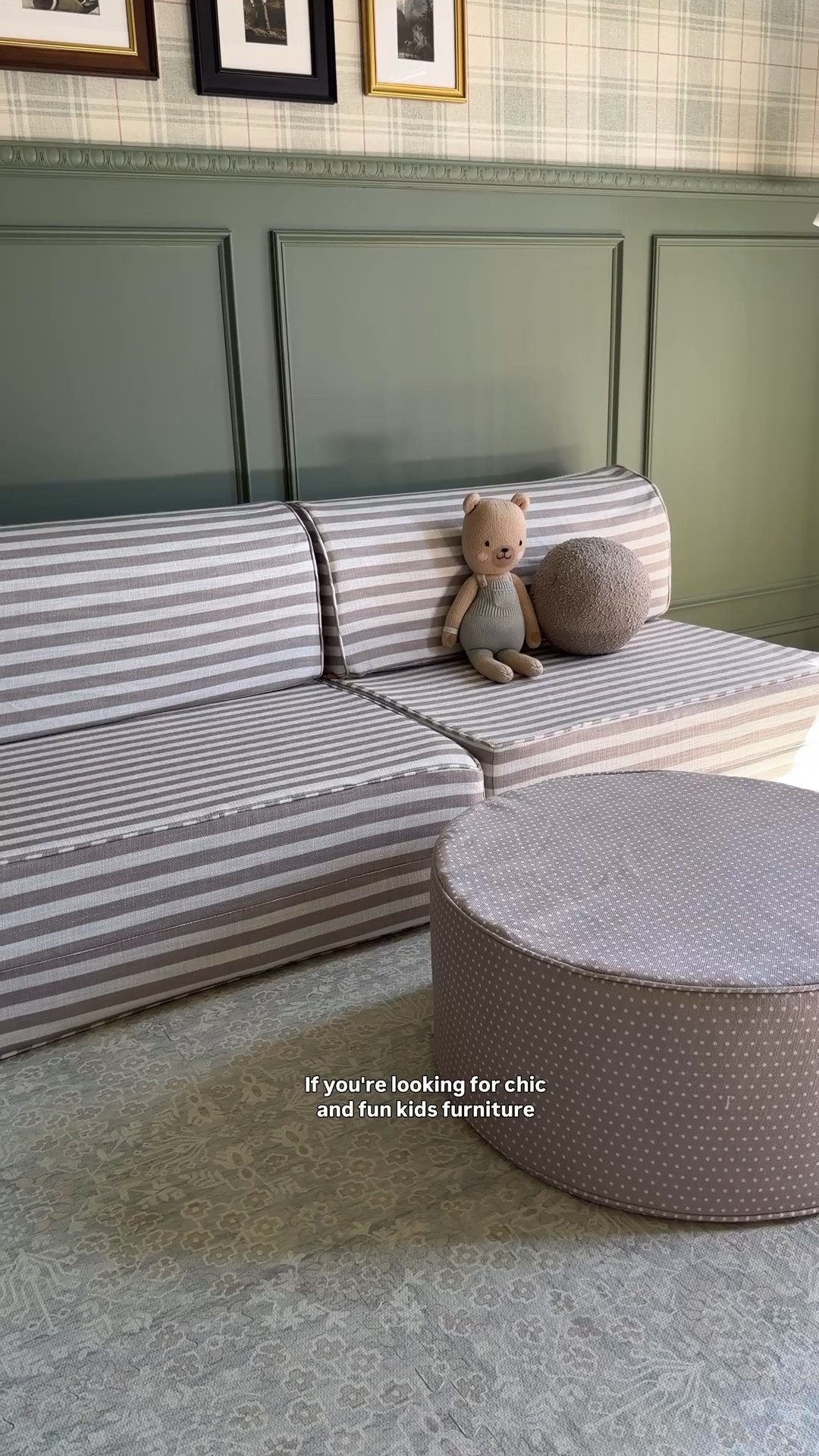 Chic & fun soft furniture for the nursery or playroom! Also loving this playmat that looks exactly like a real rug

#LTKBaby #LTKKids #LTKHome