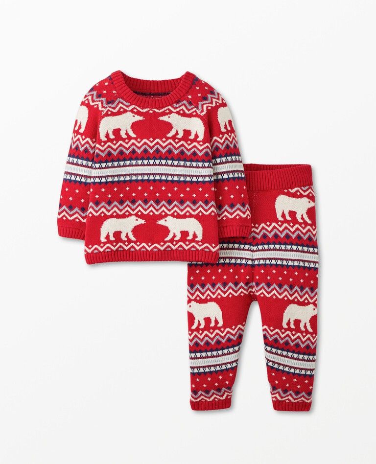 Baby Holiday Sweater Knit Top & Leggings Set | Hanna Andersson