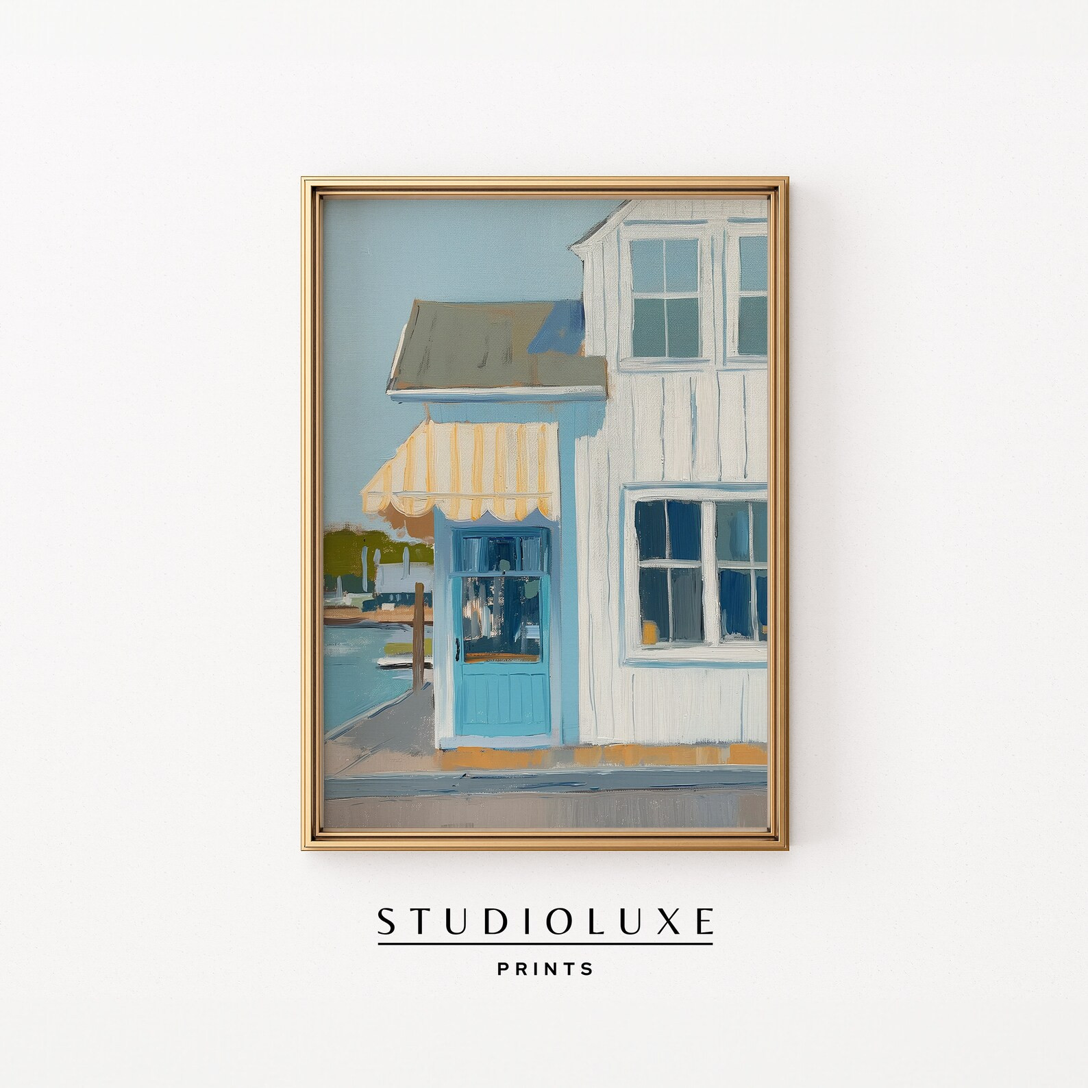 Coastal Wall Art Beach House Painting (Digital Download) | Etsy (US)