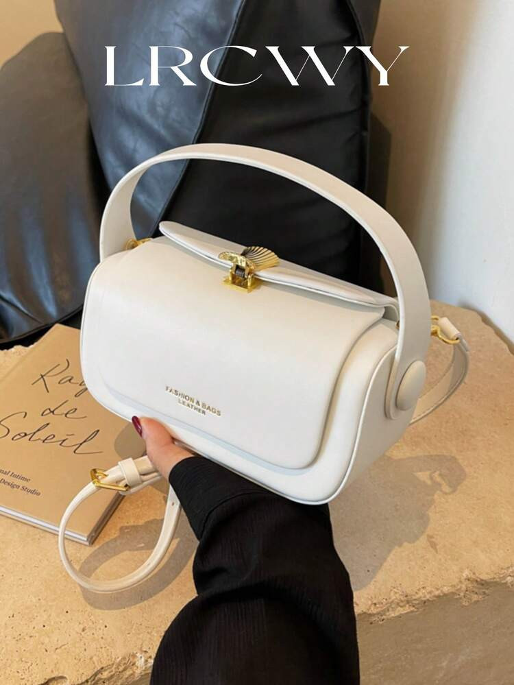 Women's Fashion Box-Shaped Crossbody Bag, Elegant Minimalist Lady Large Capacity Handheld | SHEIN