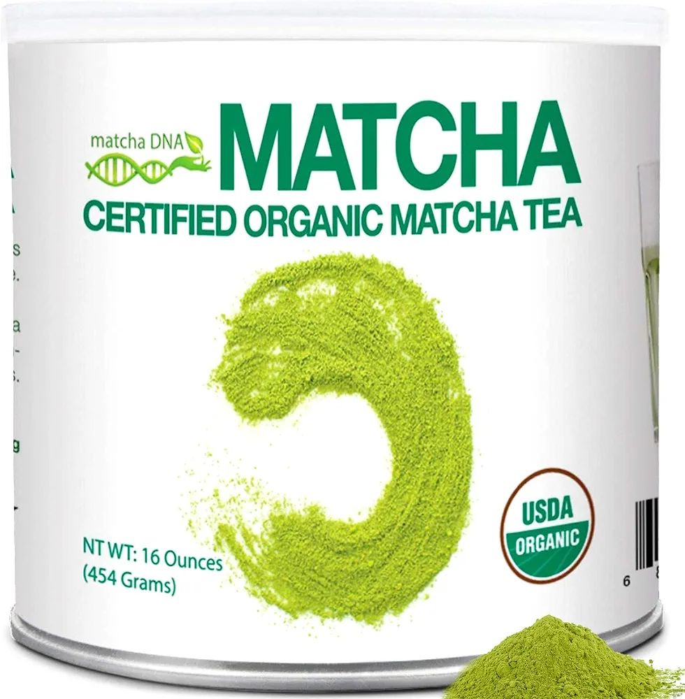 MATCHA DNA Certified Organic Matcha Green Tea Powder (16 oz TIN CAN) | Amazon (US)