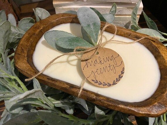 Dough Bowl Candle 2 Wick | Etsy (US)