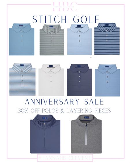Anniversary sale - stitch golf polos and pullovers 30% off! 

#LTKHoliday #LTKmens #LTKunder100