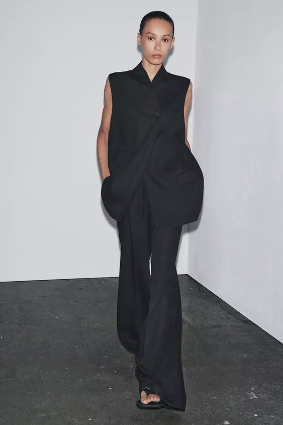 LINEN BLEND WAISTCOAT ZW COLLECTION | Zara UK