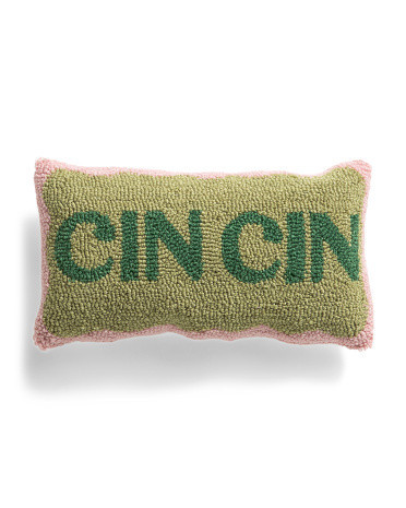 9X16 Cin Cin Hook Pillow, Polyester | TJ Maxx
