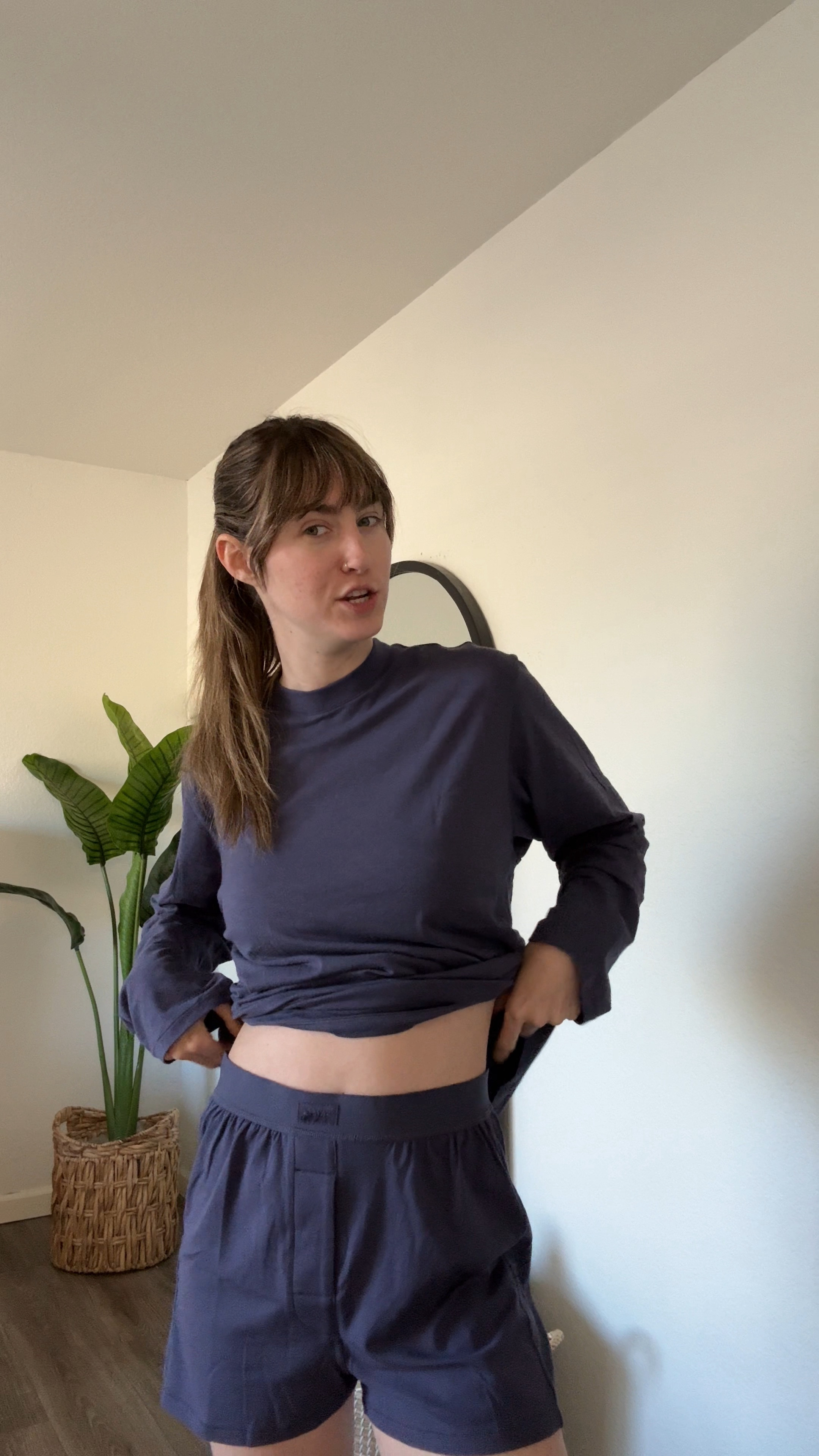 This skims lounge set is EVERYTHING! The boyfriend loose boxers and long sleeve are so soft they are definitely my favorite pajamas right now 

#LTKstyletip