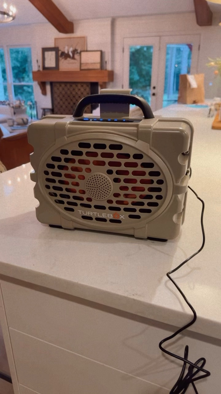 Turtle Box speaker from Amazon- made for the outdoors. Waterproof, drop proof and so loud. It has a microphone hook up and phone charger as well 🎵

#LTKVideo #LTKActive #LTKTravel