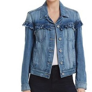 PAIGE Heidi Ruffled Denim Jean Jacket | Poshmark