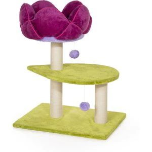 Prevue Pet Products Flower Power 28.3-in Faux Fur Cat Tree | Chewy.com