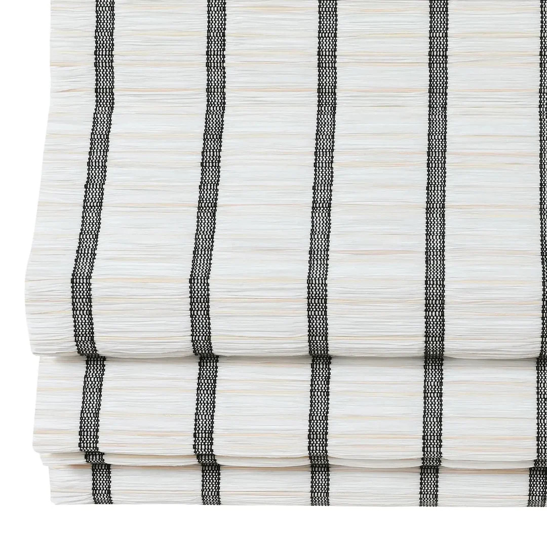 Natural Paper Bamboo Woven Shade - Blue White | TWOPAGES