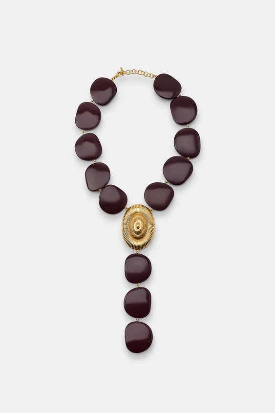 SHELL STONE NECKLACE | Zara US
