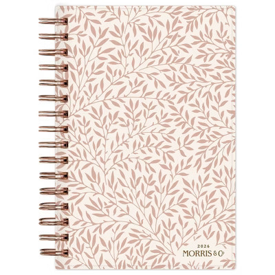 Morris & Co. by Blue Sky 5"x8" 2026 Daily/Monthly Wirebound Planner Printed Standen Lily Peach | Target