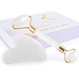 Gua Sha Facial Tools & Jade Roller for Face, Eye & Neck Skin Care, 100% Natural Jade Stone Face R... | Amazon (US)