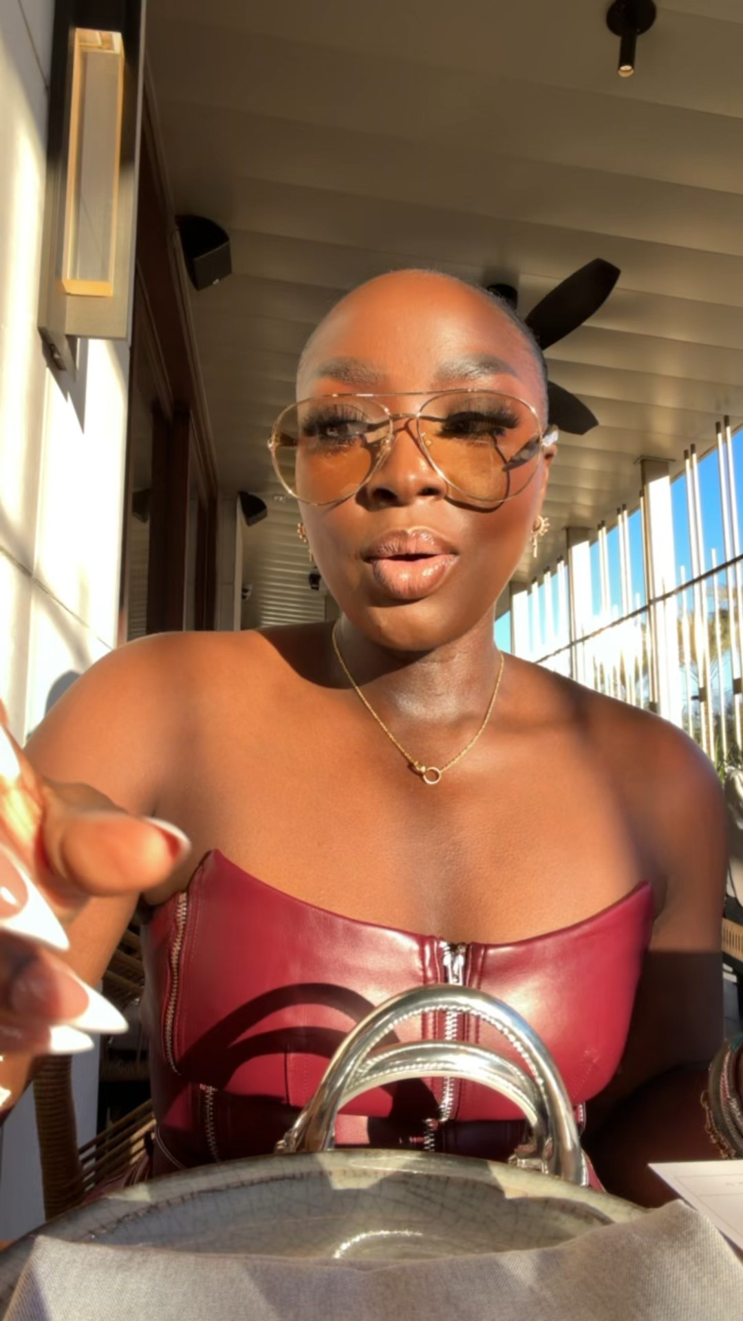 Now I knew that I wanted the sun to shine on me, but Lord! Listen, I can’t complain though because I’ll take an 80° afternoon in Houston in February, anytime. Happy Hour at Azumi. 