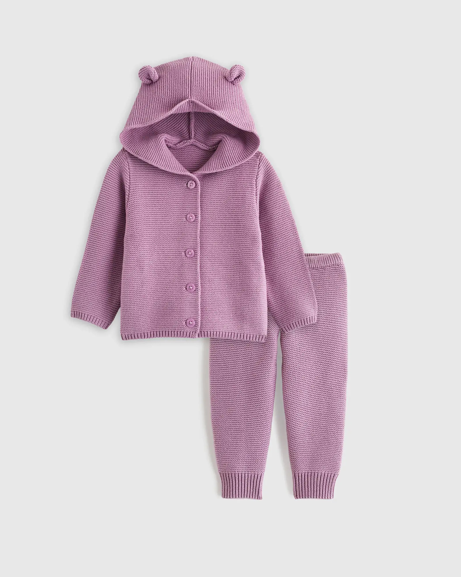 100% Organic Cotton Sweater Set  - Baby Girl | Quince