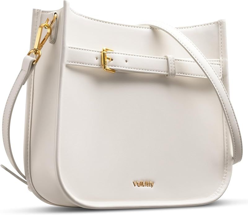 Women's Shoulder Handbags Trendy Vegan Leather Hobo Crossbody Bag Shoulder Purse For Women with A... | Amazon (US)
