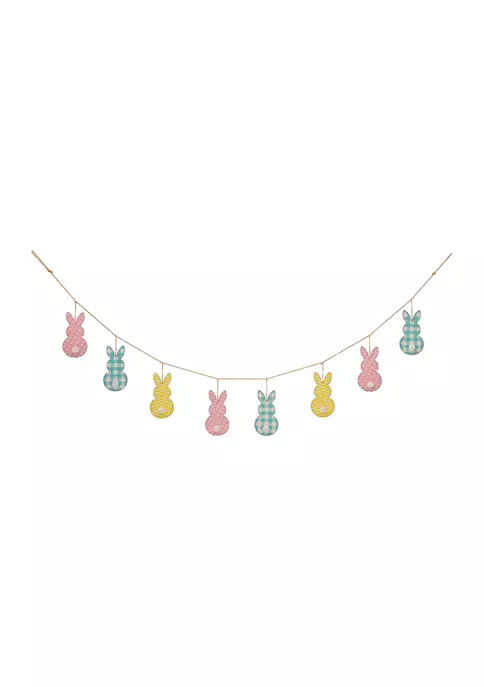 Easter Metal Bunny Garland | Belk