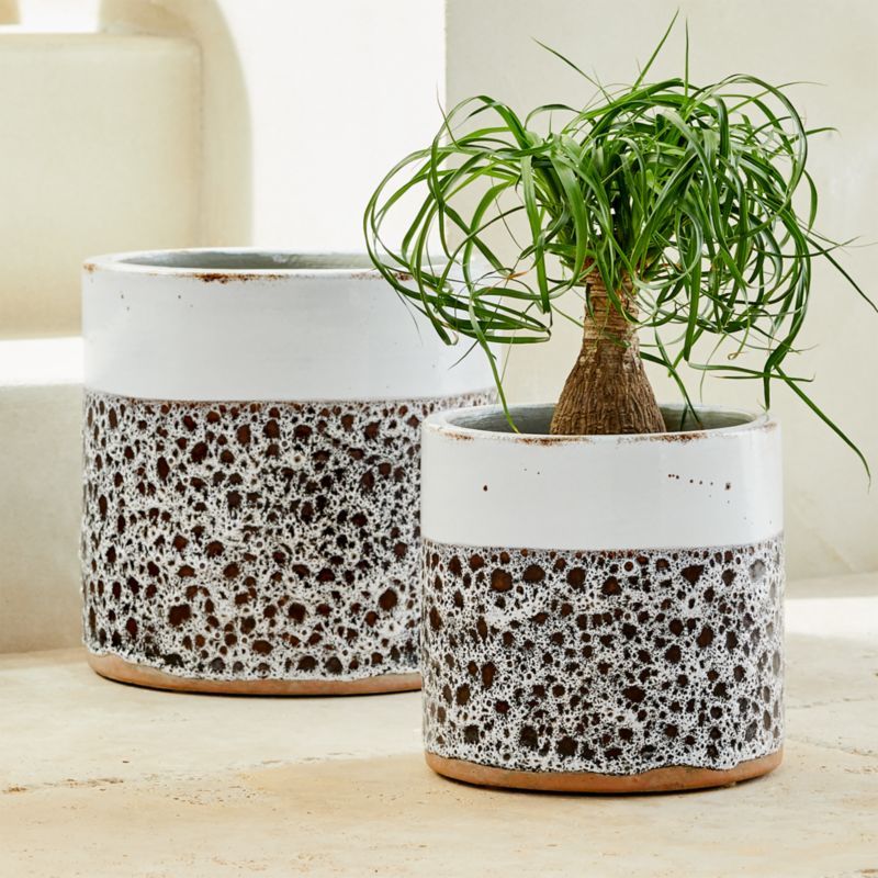 Yara Two Tone Planters | CB2 | CB2